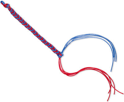 Flat braided cord